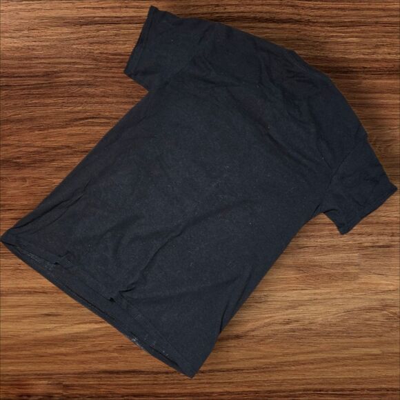 Billie Eilish Black Graphic Tee Shirt with Portrait Print - Picture 2 of 4